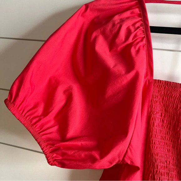 Draper James Ladies Hibiscus Square Neck Puff Sleeve Dress. Size Large. NWT. - Picture 9 of 14